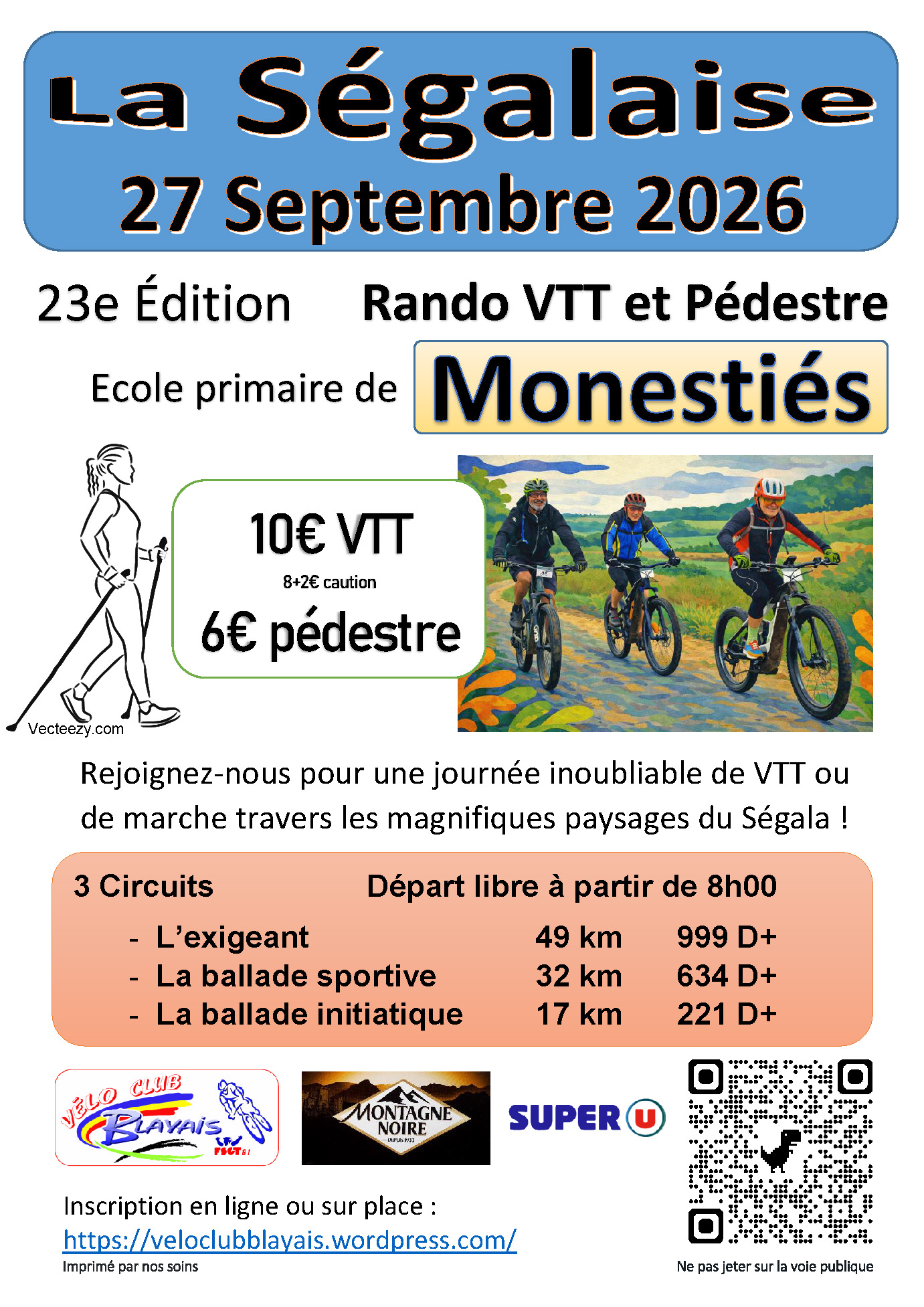 Affiche de La 23ème Ségalaise à Monestiès