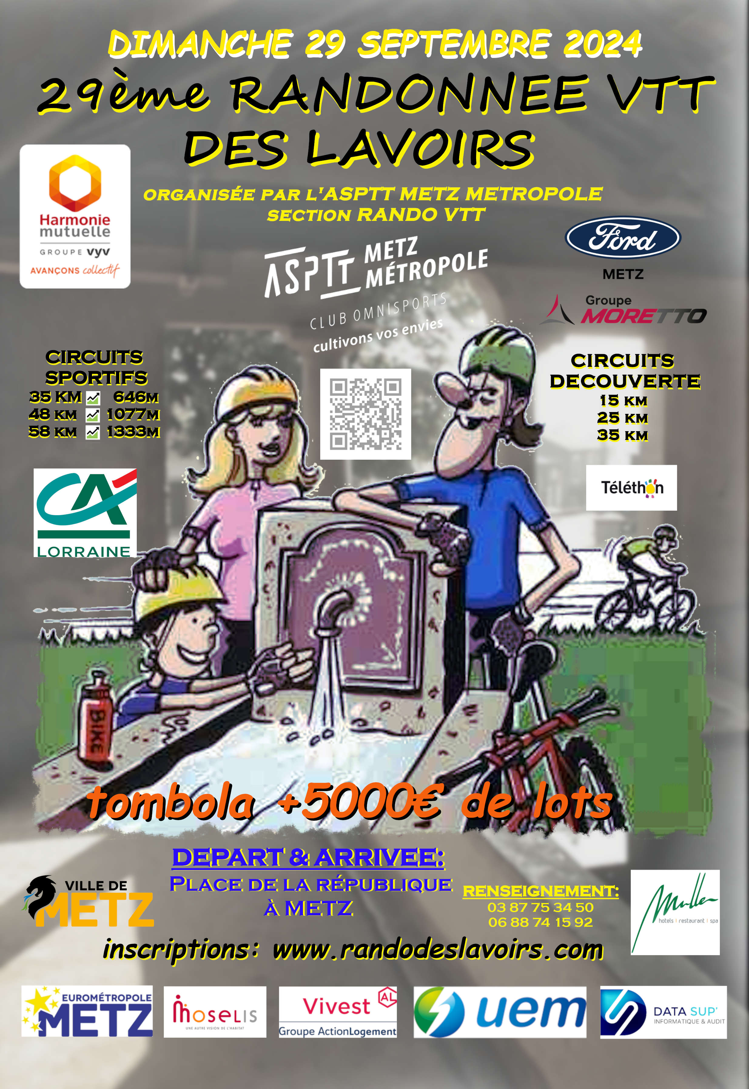 Affiche de La 29ème Randonnée des Lavoirs à Metz