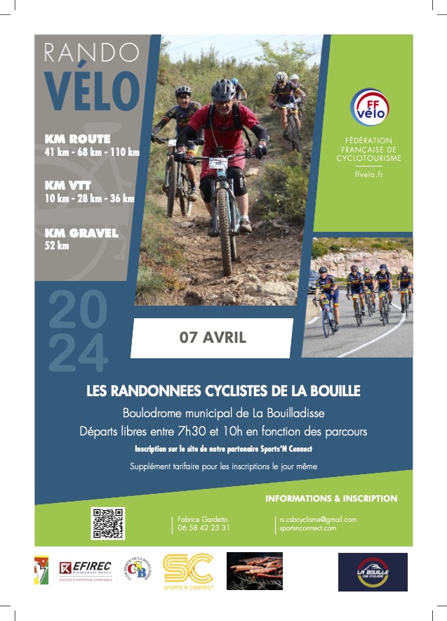 Affiche de Une randonnée VTT (2ème édition) à La Bouilladisse