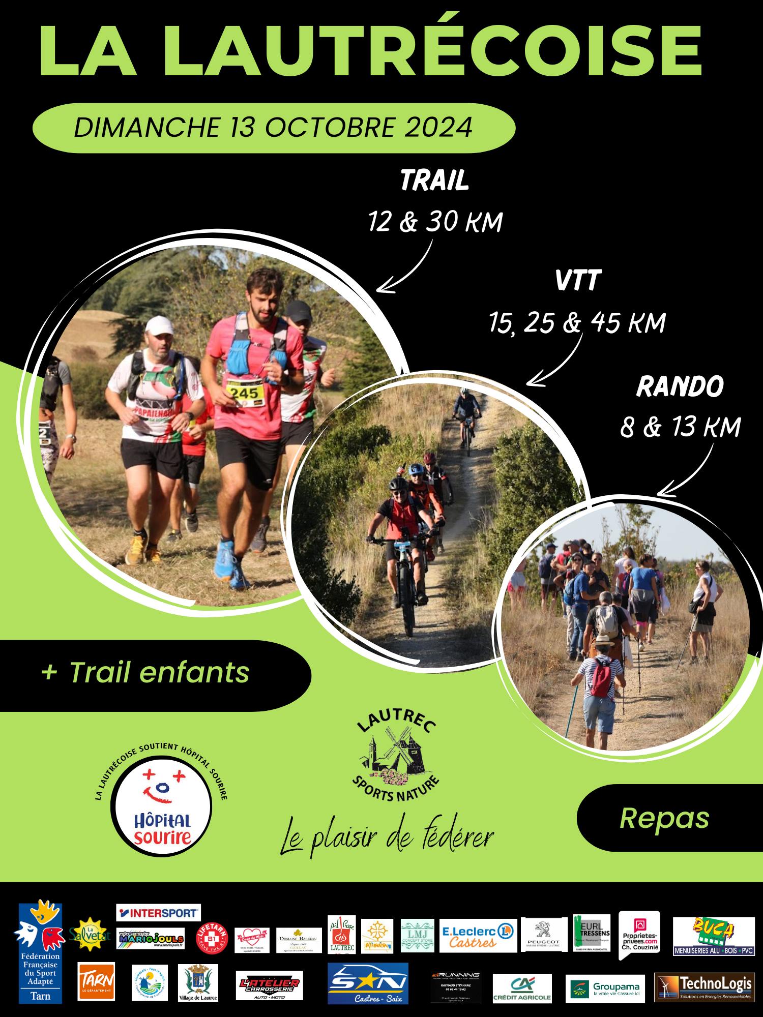 Affiche de La Lautrécoise TRAIL - VTT - RANDO à Lautrec