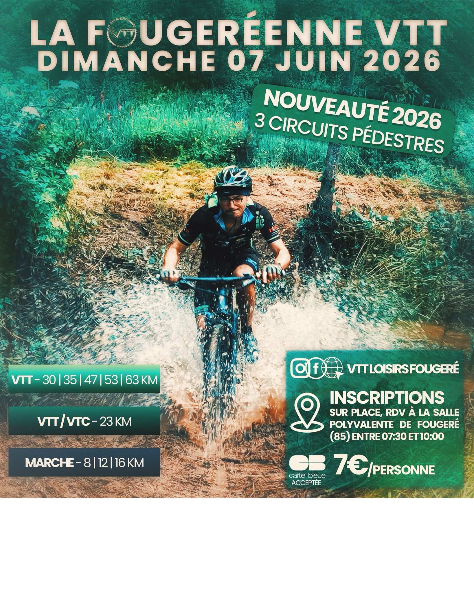 Affiche de La 3ème Fougeréenne VTT à Fougeré
