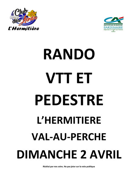 Affiche de Randonnée L'hermitière (5ème  édition) à L'Hermitière