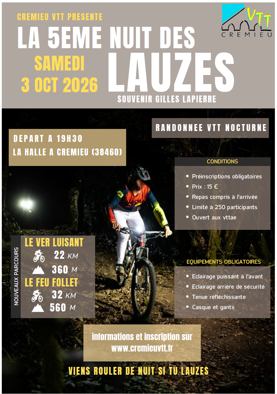 Affiche de La 5ème Nuit des Lauzes à Crémieu