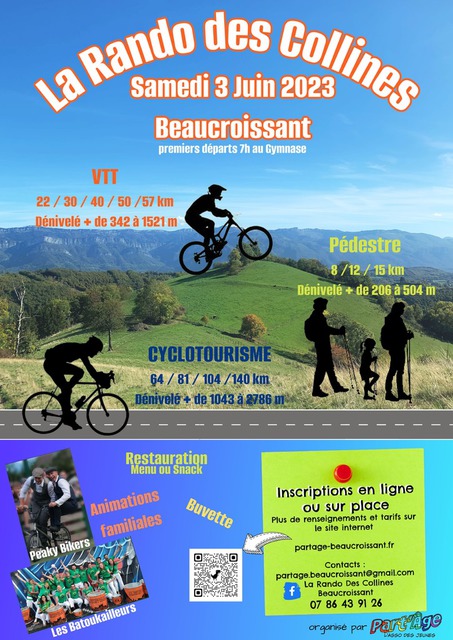 Affiche de La Rando Des Collines  à Beaucroissant