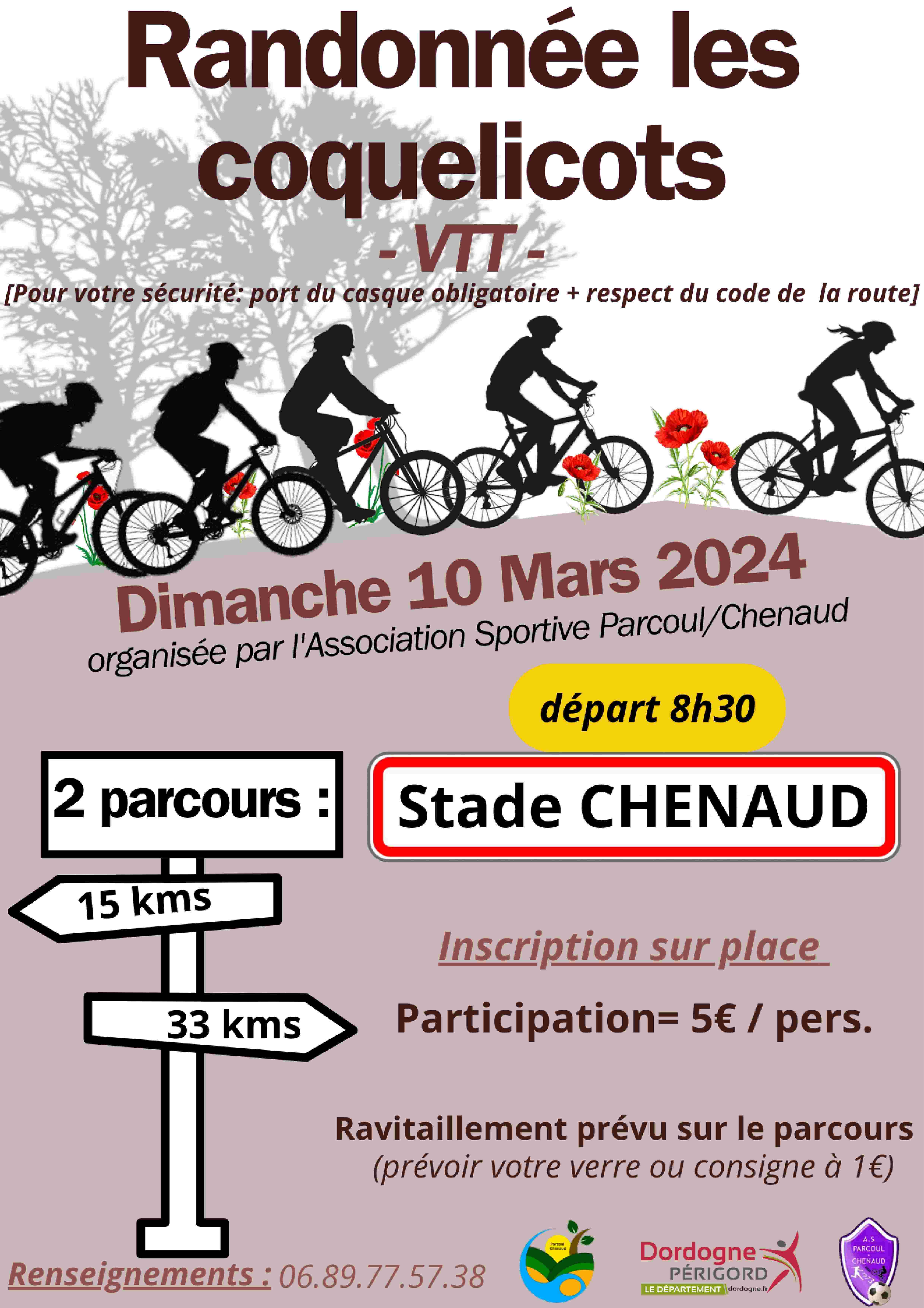 Affiche de Une randonnée VTT (1ère édition) à Chenaud