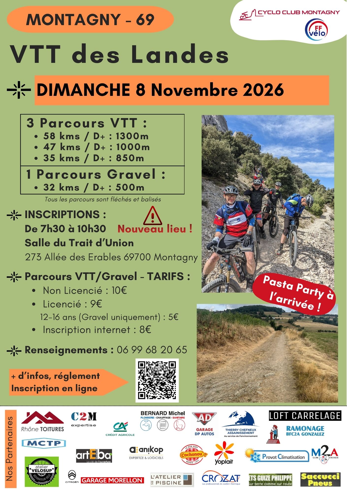 Affiche de VTT des Landes (32ème édition) à Montagny