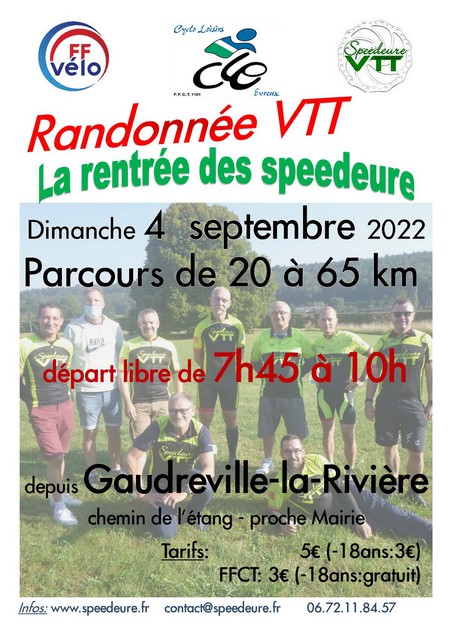 Affiche de La 1ère rentrée des Speedeure à Gaudreville-la-Rivière
