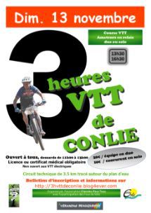 Affiche de Les 3h VTT de CONLIE à Conlie