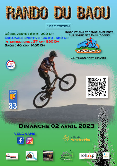 Affiche de Une randonnée VTT (1ère  édition) à Nans-les-Pins