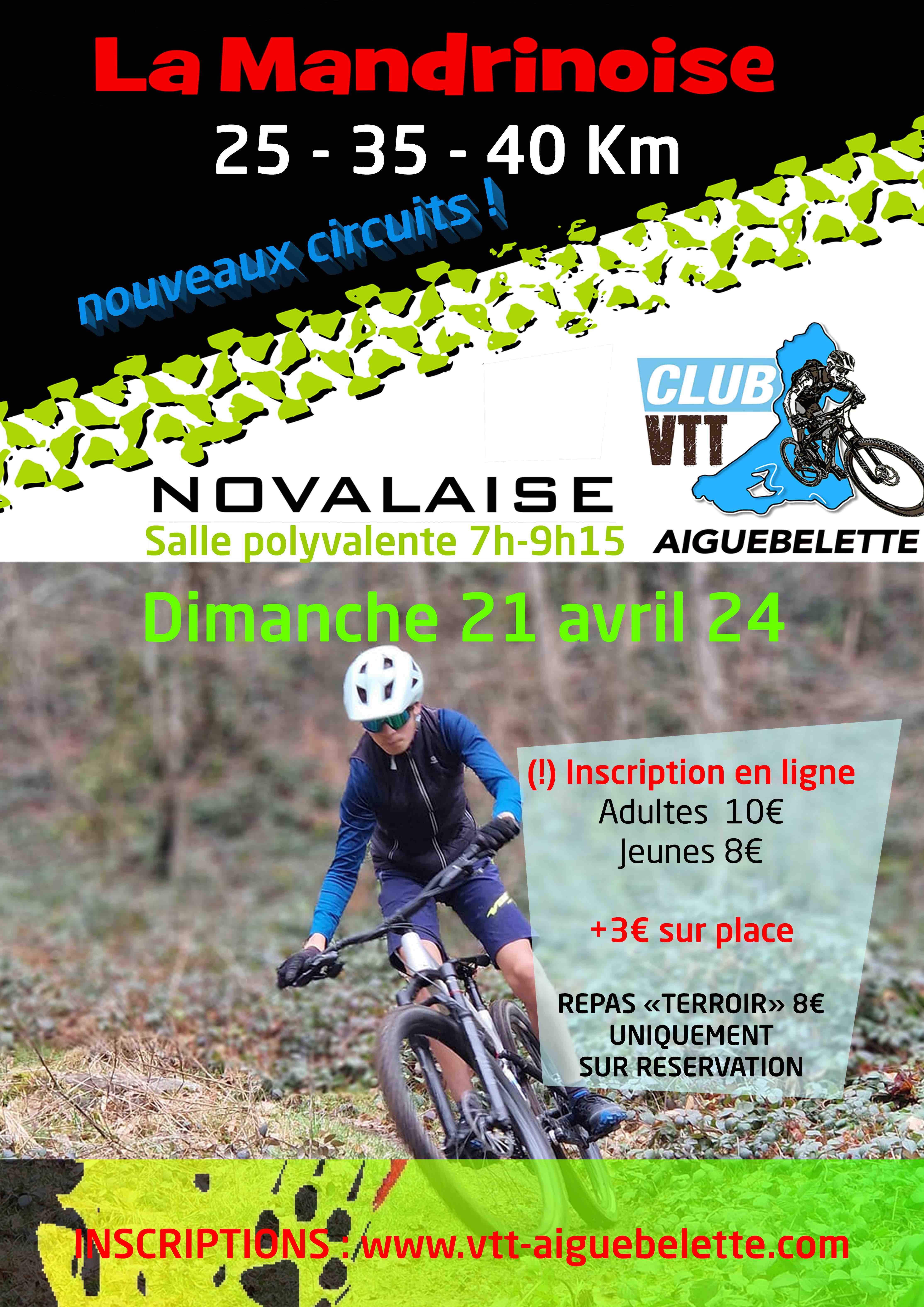 Affiche de La Mandrinoise VTT à Novalaise