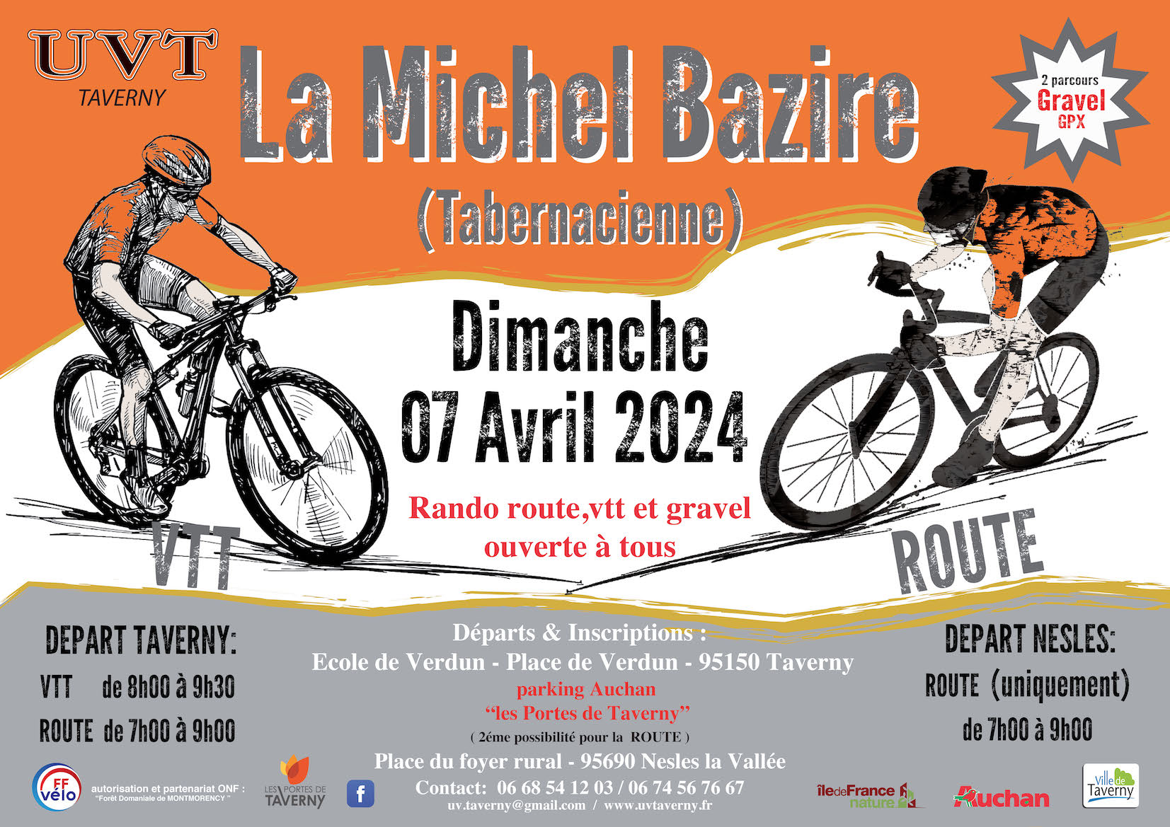 Affiche de La 25ème Michel Bazire Tabernacienne VTT à Taverny