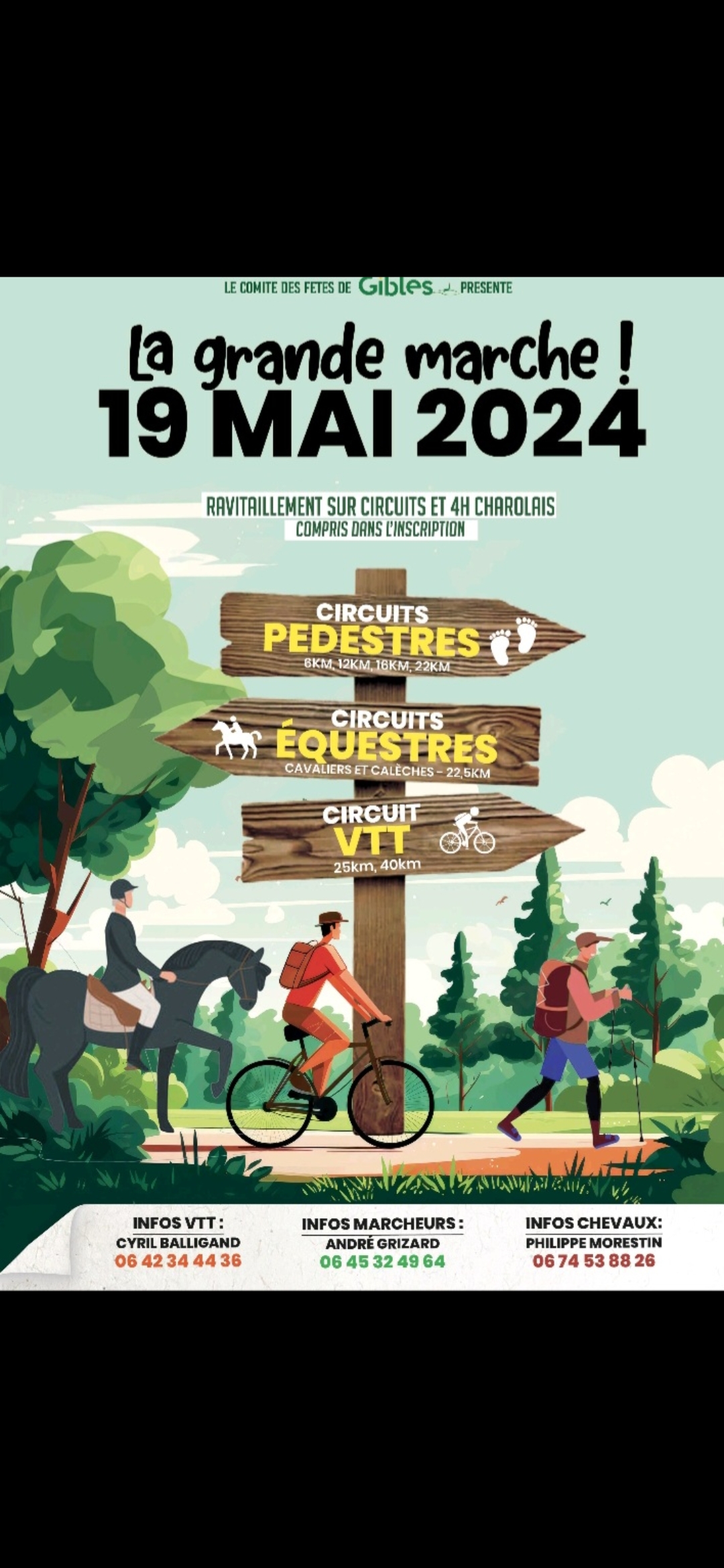 Affiche de Une randonnée VTT (2ème édition) à Gibles