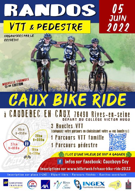 Affiche de La 9ème Caux Bike Ride à Caudebec-en-Caux
