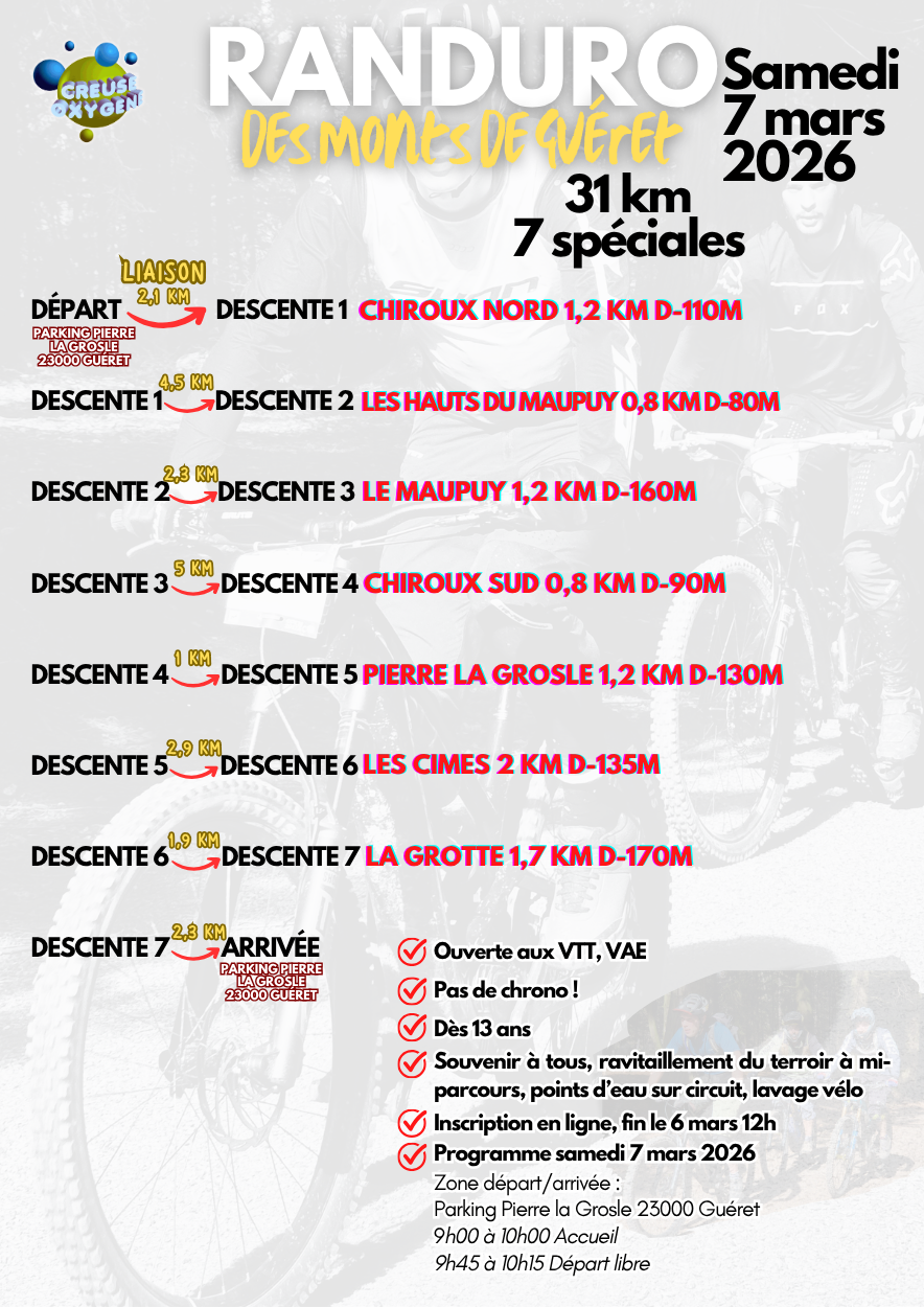 Affiche de Randuro des Monts de Guéret (2ème édition) à Guéret