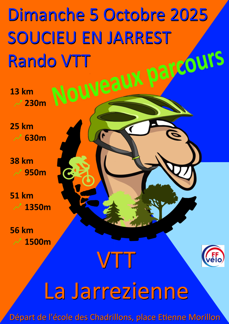 Affiche de La 24ème Jarrézienne VTT à Soucieu-en-Jarrest