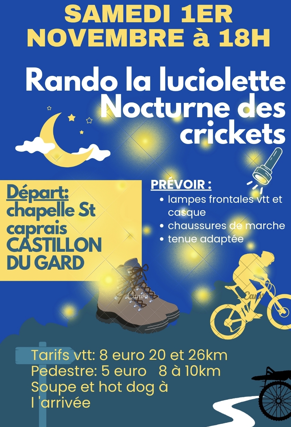 Affiche de La 15ème Luciolette à Castillon-du-Gard