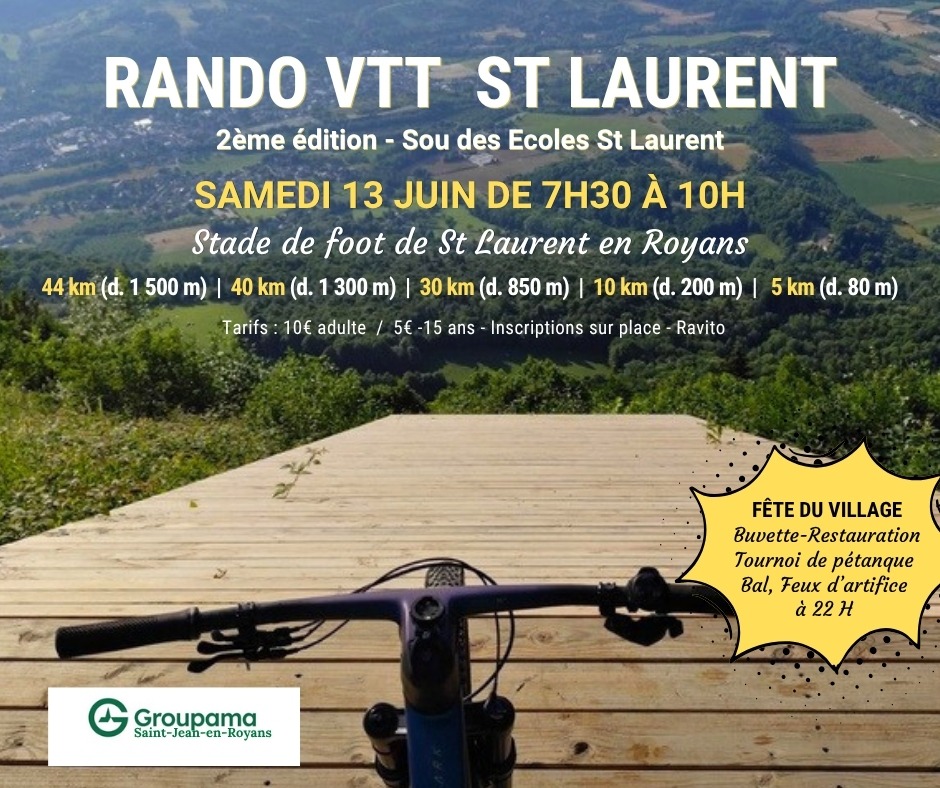 Affiche La 2ème Rando VTT du sou des écoles 2026