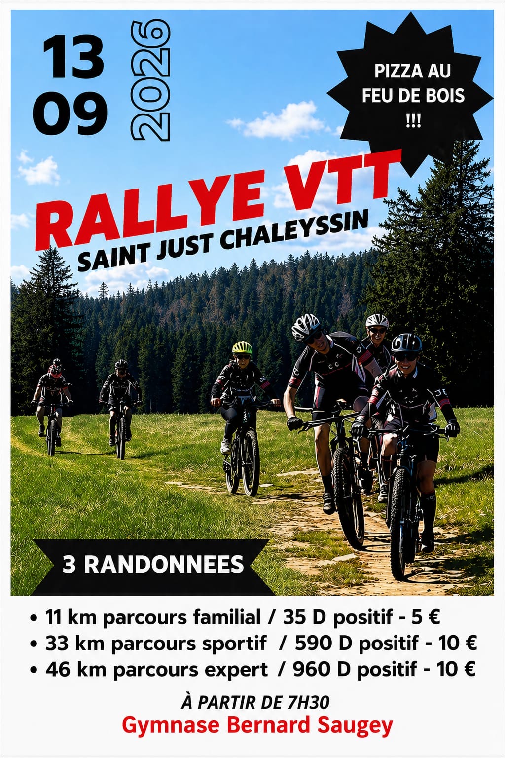 Affiche de Le 15ème RALLYE DES PIZZAS à Saint-Just-Chaleyssin