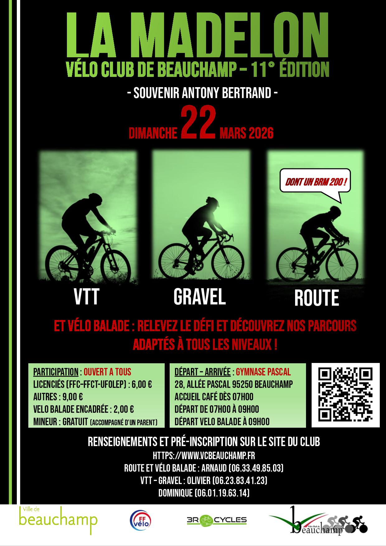 Affiche de La 11ème MADELON à Beauchamp