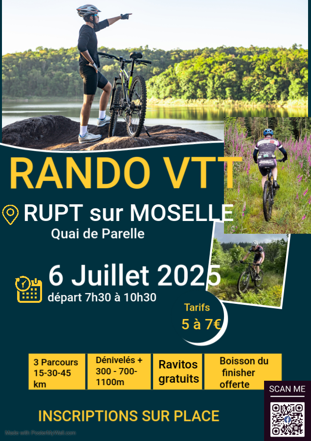 Affiche de La 7ème Rando VTT des Chalets à Rupt-sur-Moselle