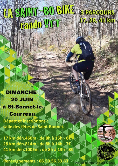 Affiche de Saint-Bo Bike  (2ème  édition) à Saint-Bonnet-le-Courreau
