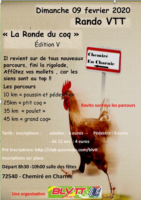 Affiche de La 5ème Ronde du coq à Chemiré-en-Charnie