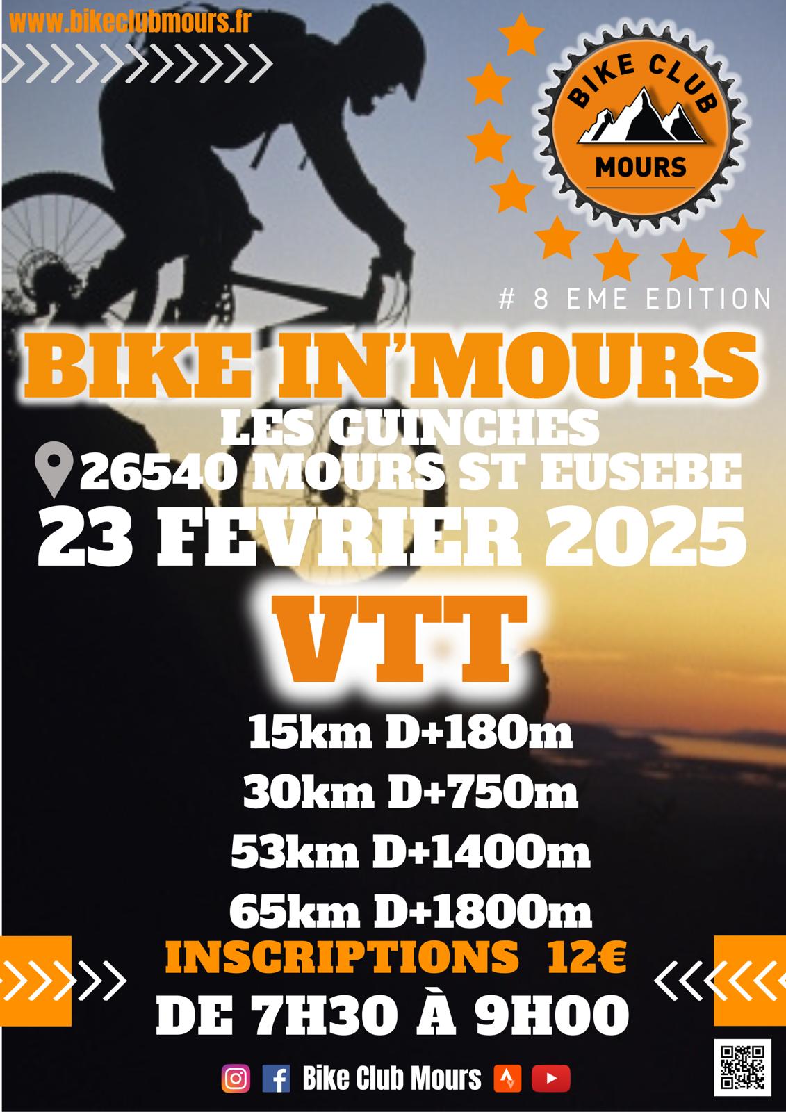 Affiche de La 8ème BIKE IN MOURS à Mours-Saint-Eusèbe