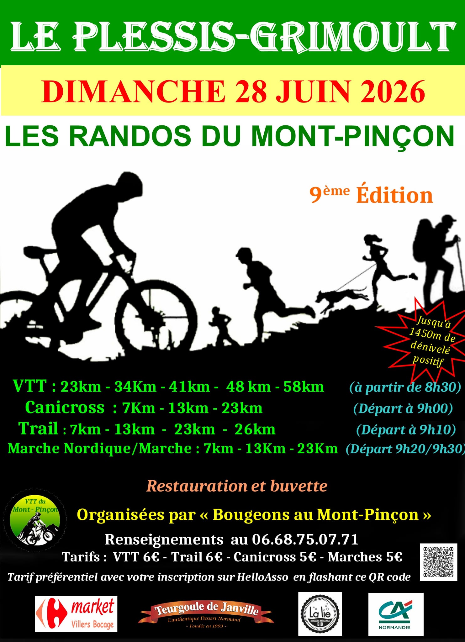 Affiche de Les Randos du Mont-Pinçon (9ème édition) au Plessis-Grimoult