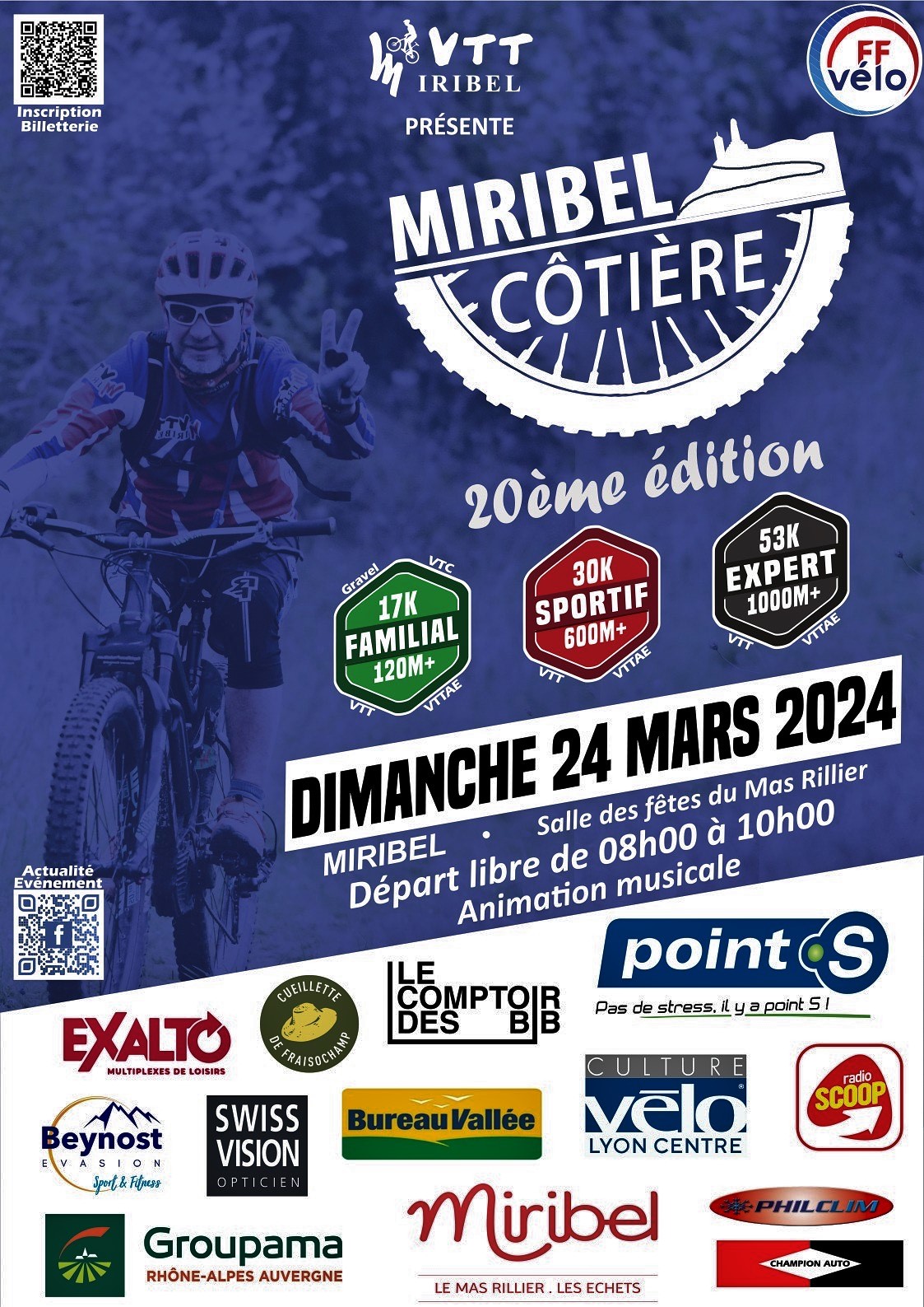 Affiche de Miribel Côtière VTT (20ème édition) à Miribel