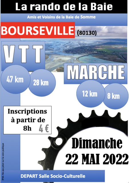 Affiche de La 6ème rando de la Baie à Bourseville