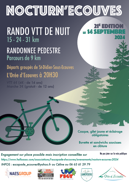 Affiche de La 21ème NocturnEcouves à Saint-Didier-sous-Écouves