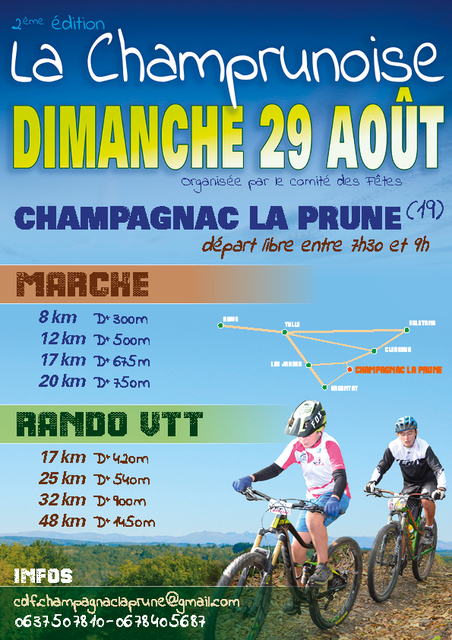 Affiche de La 2ème Champrunoise à Champagnac-la-Prune