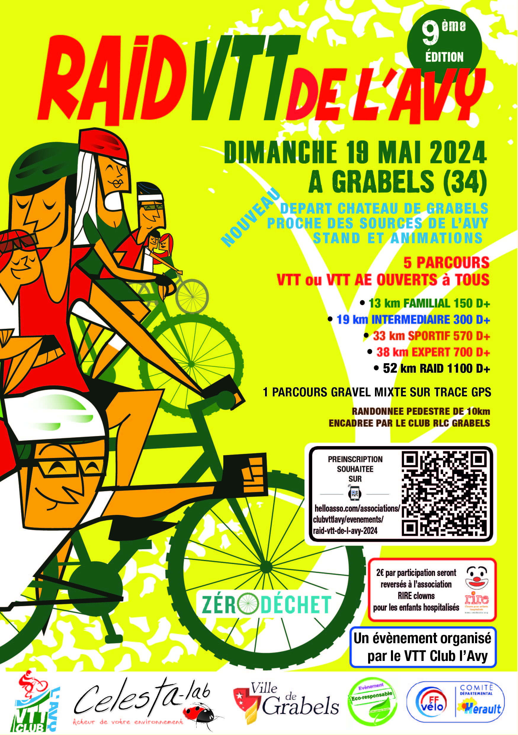 Affiche de RAID VTT L'AVY (9ème  édition) à Grabels