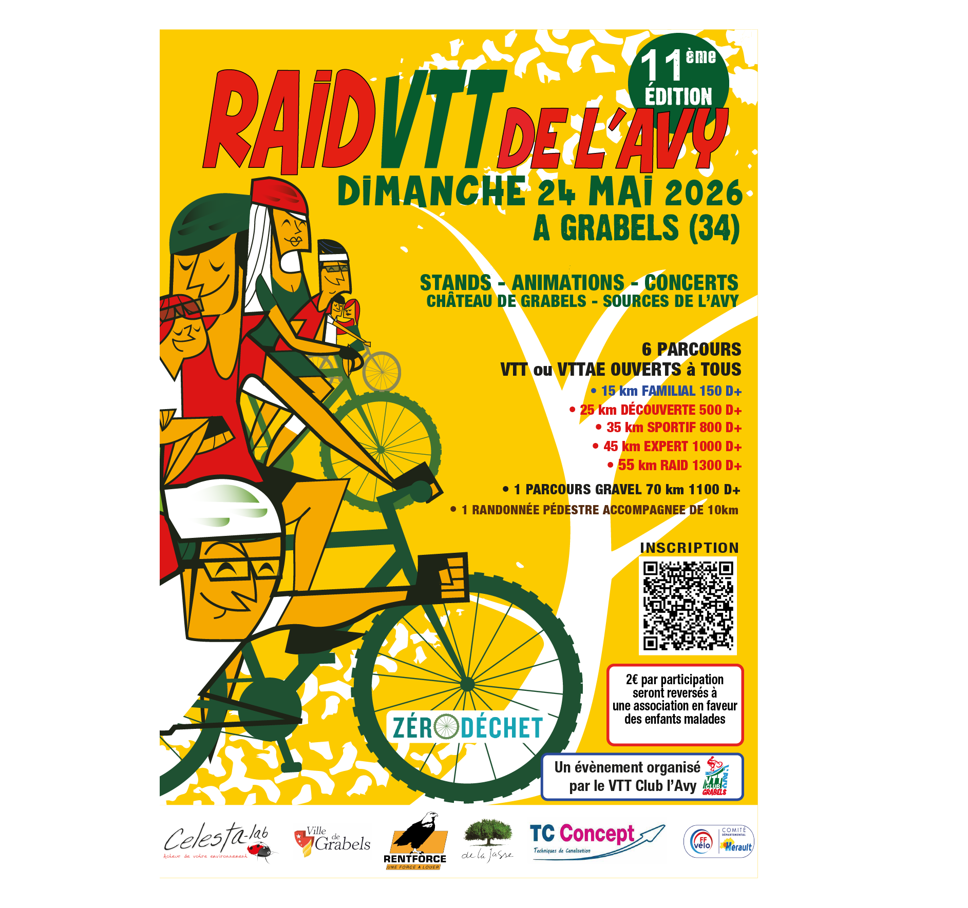 Affiche de RAID VTT L'AVY (11ème édition) à Grabels