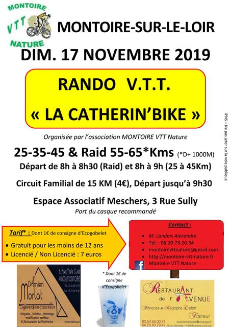 Affiche de La 12ème Catherin' Bike à Montoire-sur-le-Loir
