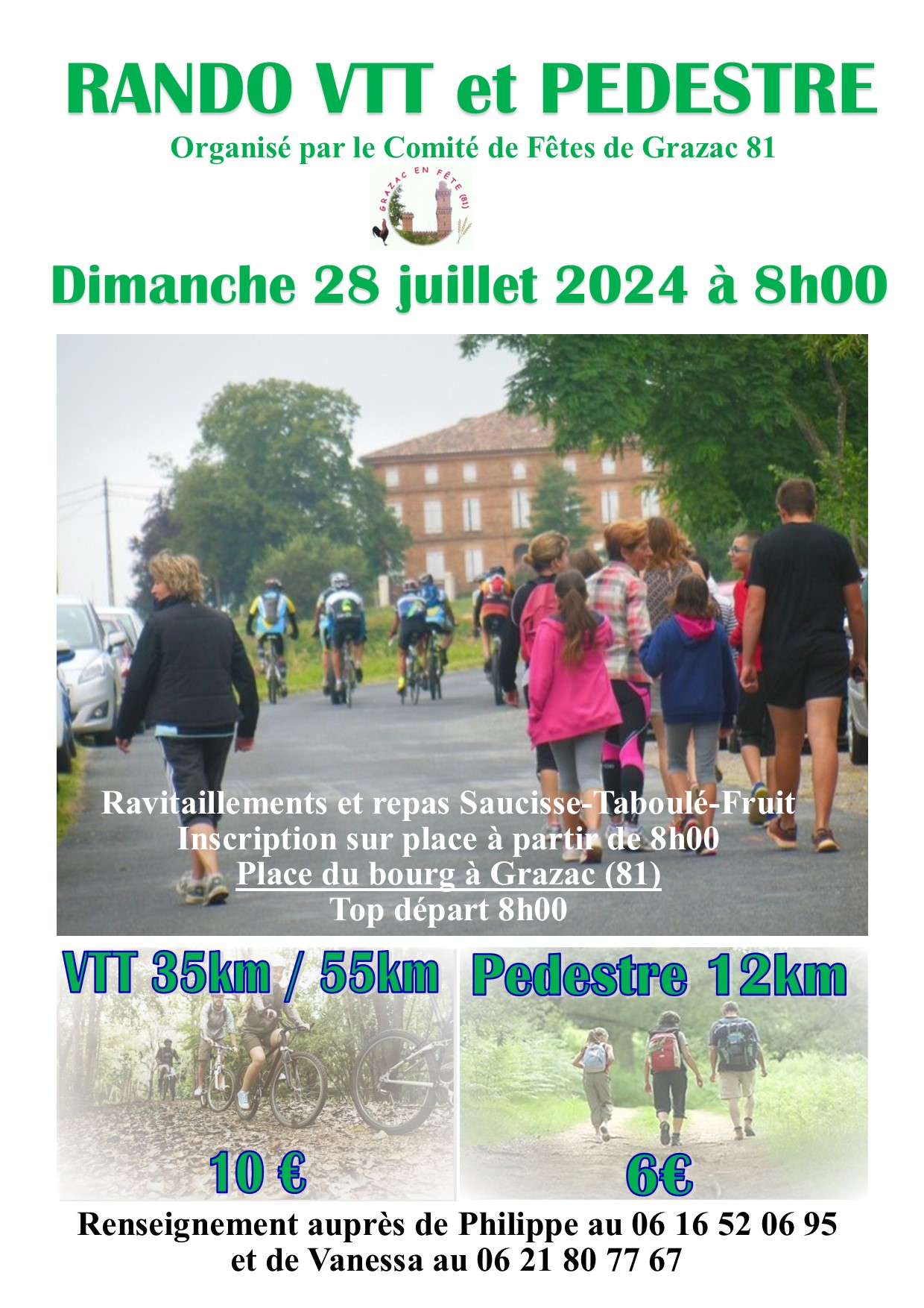 Affiche de Randonnée VTT & Pédestre à Grazac