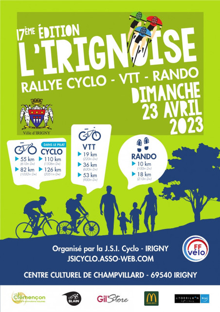 Affiche de Rallye vtt jsi cyclo irigny (17ème  édition) à Irigny