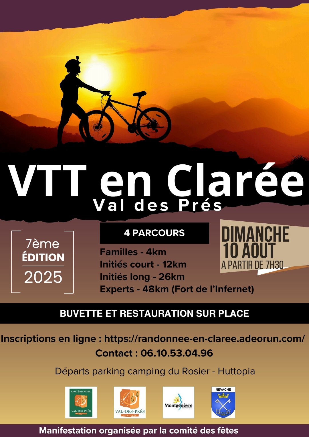 Affiche de La 7ème Rando VTT en Clarée à Val-des-Prés