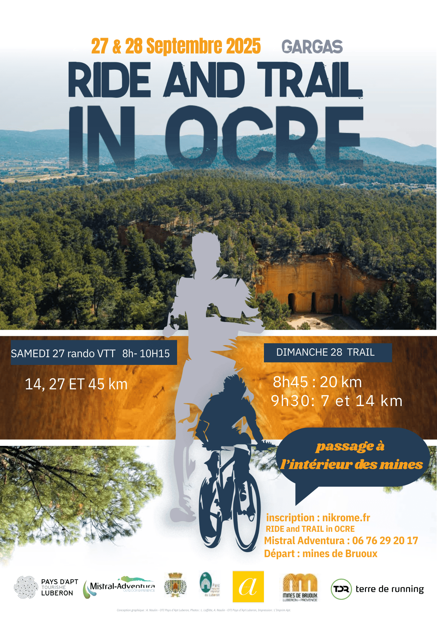 Affiche de Ride & Trail in Ocre (10ème édition) à Gargas