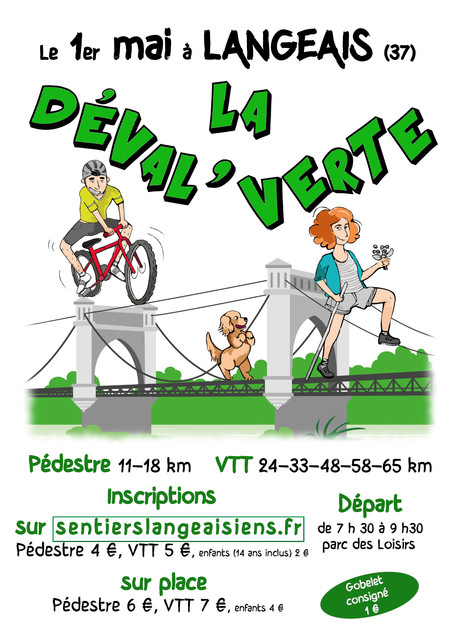 Affiche de La 5ème Déval'Verte à Langeais
