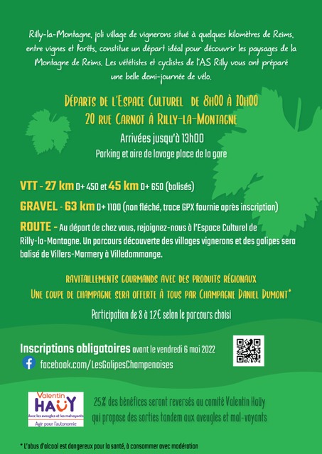 Affiche de LES GALIPES CHAMPENOISES (1ère  édition) à Rilly-la-Montagne