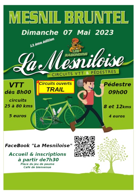 Affiche de La 13ème Mesniloise à Mesnil-Bruntel