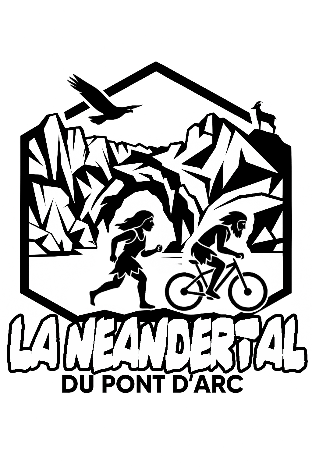 Affiche de La 1ère NEANDERTAL DU PONT D'ARC à Vallon-Pont-d'Arc