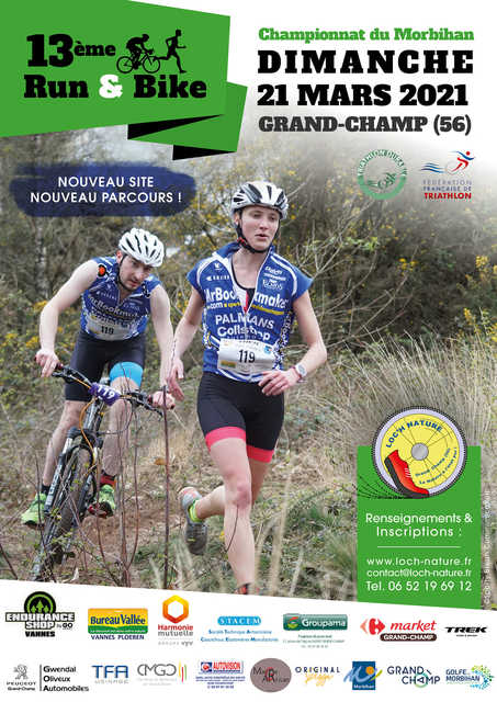 Affiche de Run and Bike de Grand-Champ (13ème  édition) à Grand-Champ