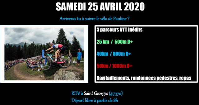 Affiche de La 3ème randonnée VTT de la fête à Saint-Georges
