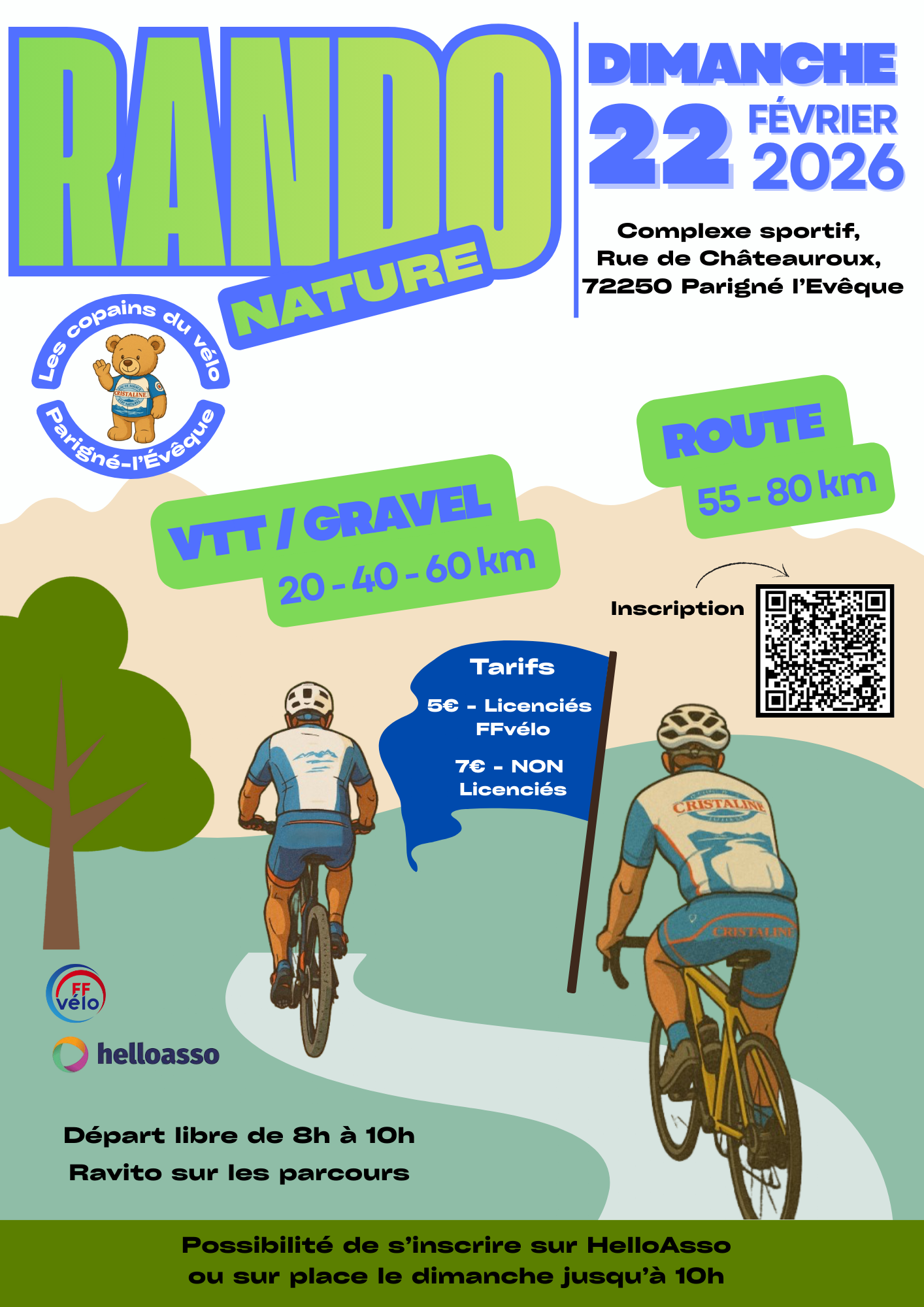 Affiche de La 19ème Rando Nature à Parigné-l'Évêque