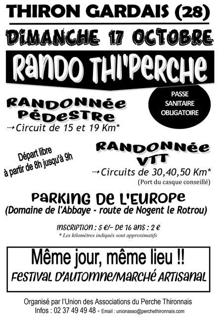 Affiche de Rando Thi'Perche (16ème  édition) à Thiron-Gardais