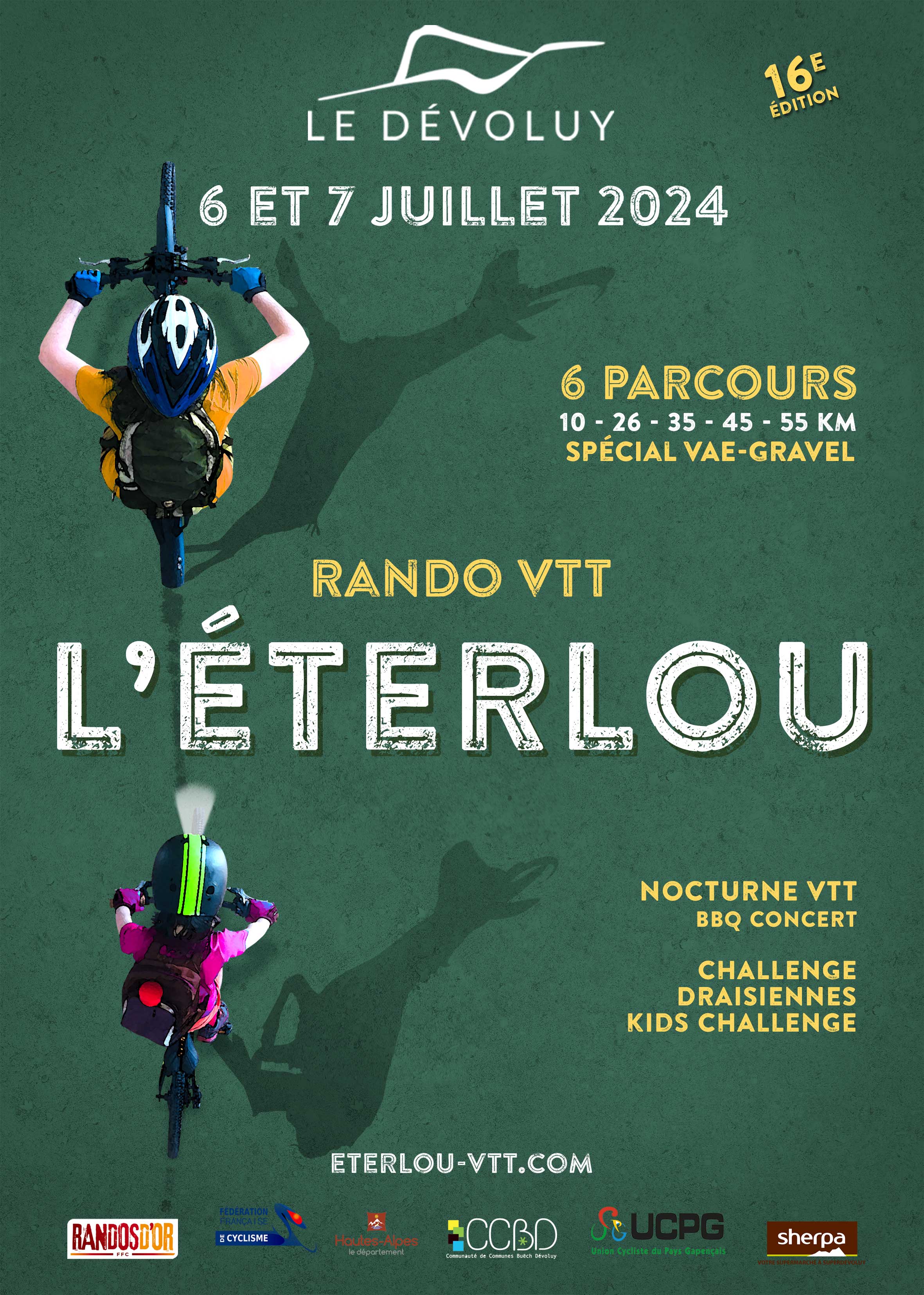 Affiche La 16ème Rando VTT L'Eterlou 2024