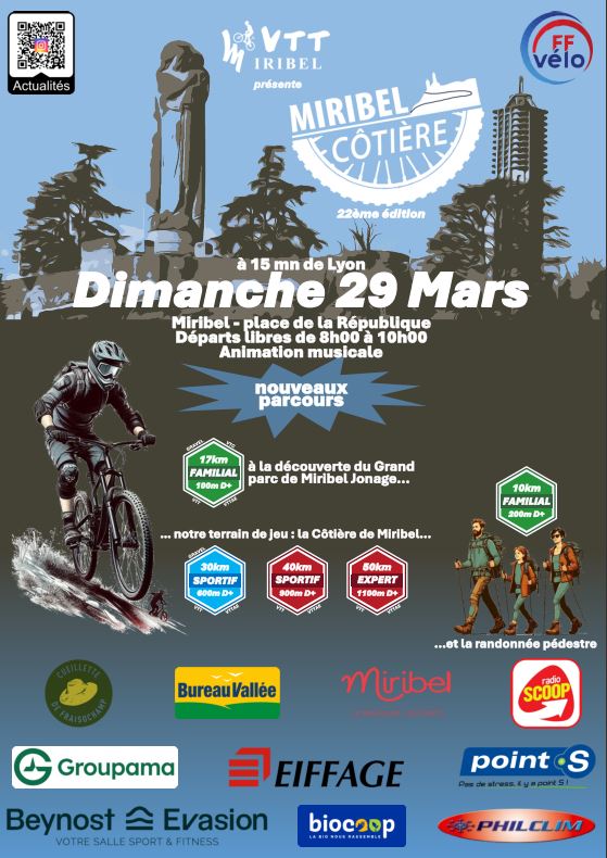 Affiche Miribel Côtière VTT (22ème édition) 2026