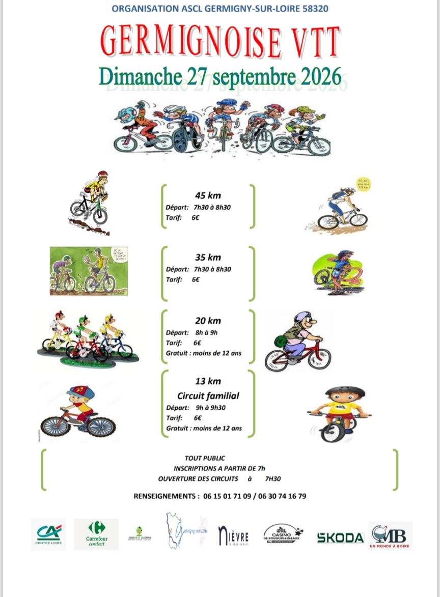 Affiche de La Germignoise VTT à Germigny-sur-Loire